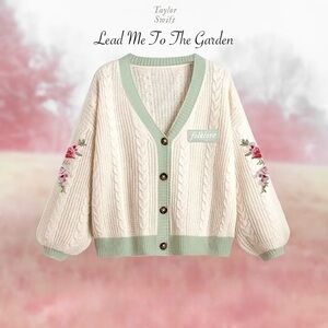 Limited Edition Taylor Swift Inspired Cardigan - Folklore Embroidery